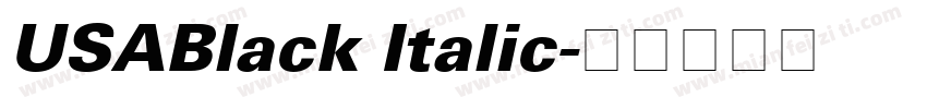 USABlack Italic字体转换